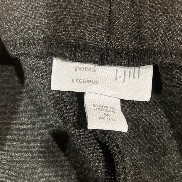 J. Jill Heathered Gray Slim Fit Ponte Leggings - Picture 7 of 7